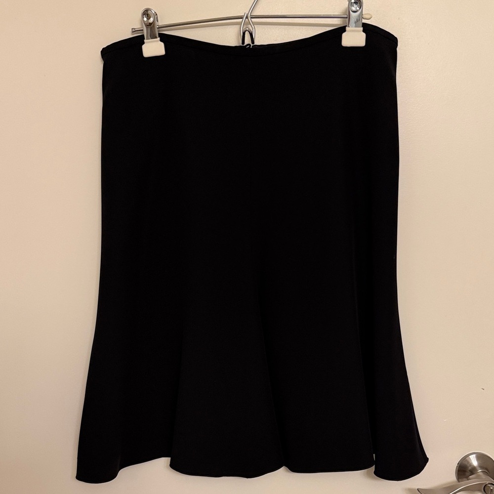 Armani Collezioni Classic Black A-Line Skirt